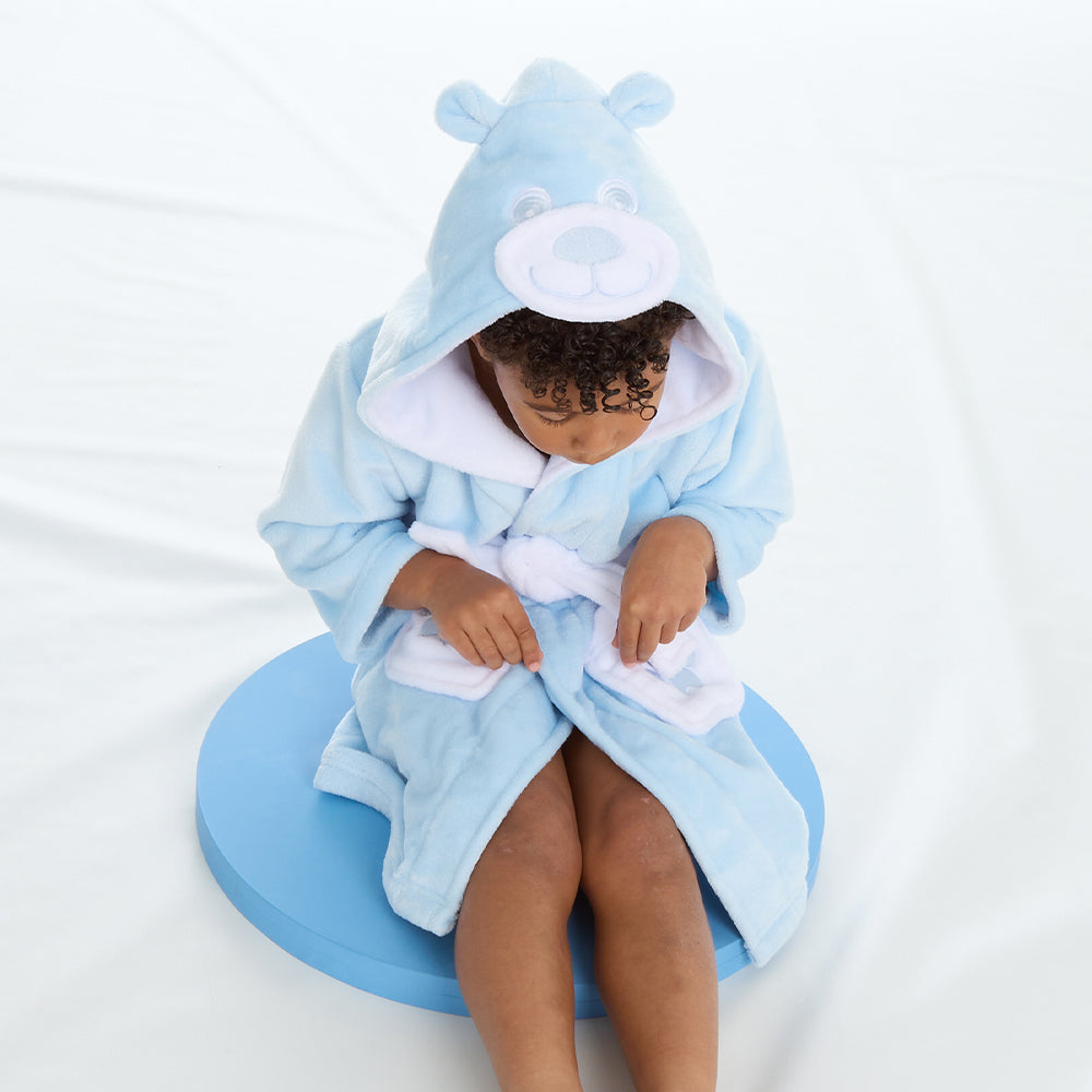 Infant Boys Pink Teddy Bear Dressing Gown