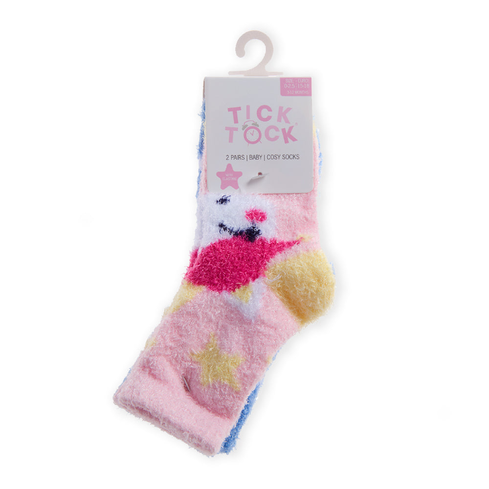 Baby 2 Pairs Unicorn Bed Socks