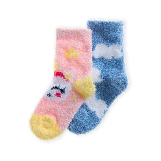 Baby 2 Pairs Unicorn Bed Socks