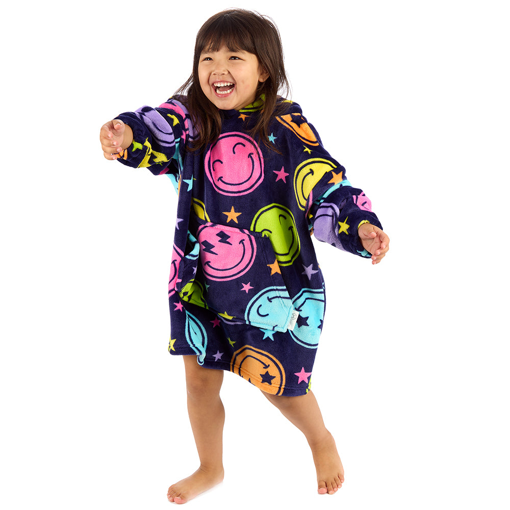 Infant Girls Smiley Blanket Hoodie