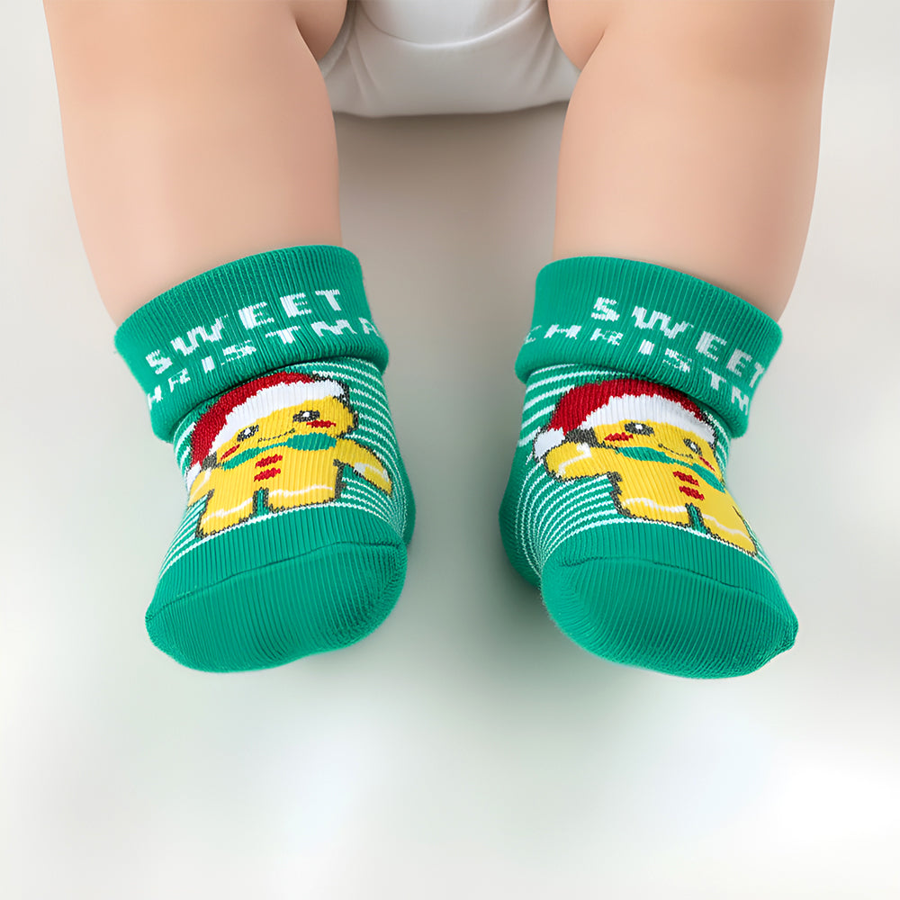 Baby Christmas Cookie Socks in Gift Bag