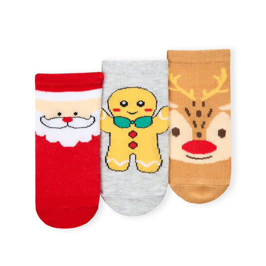 Baby 3 Pairs Christmas Novelty Cotton Socks