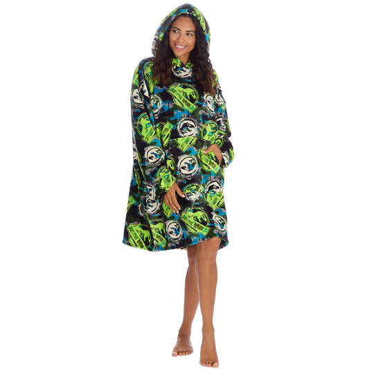 Ladies Jurassic World Blanket Hoodie