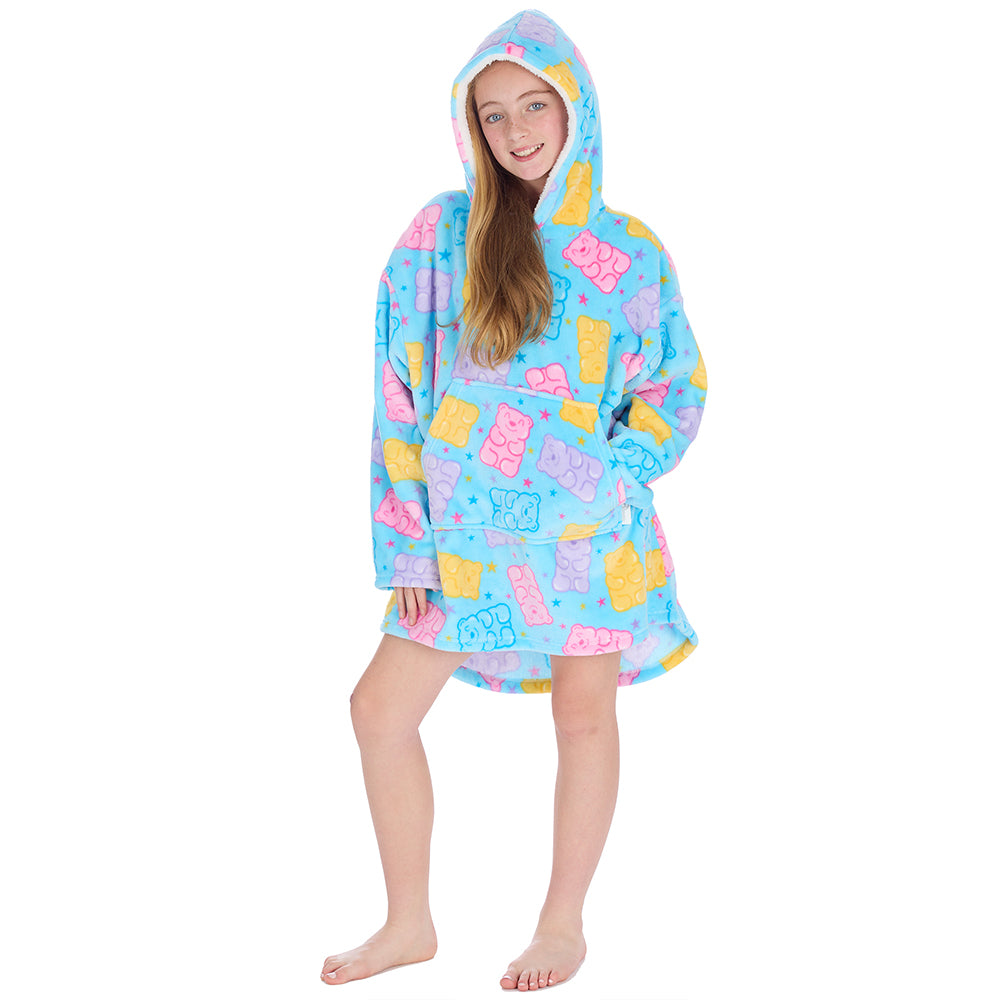 Girls Gummy Bear Blanket Hoodie