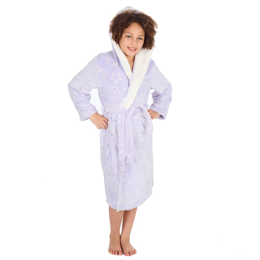 Kids Girls Glow in the Dark Dressing Gown