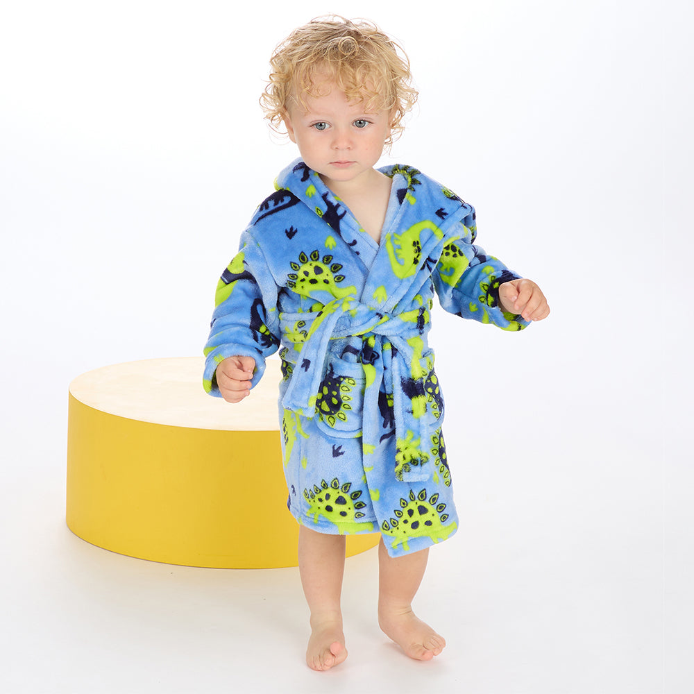 Baby Dino Bear Ears Dressing Gown