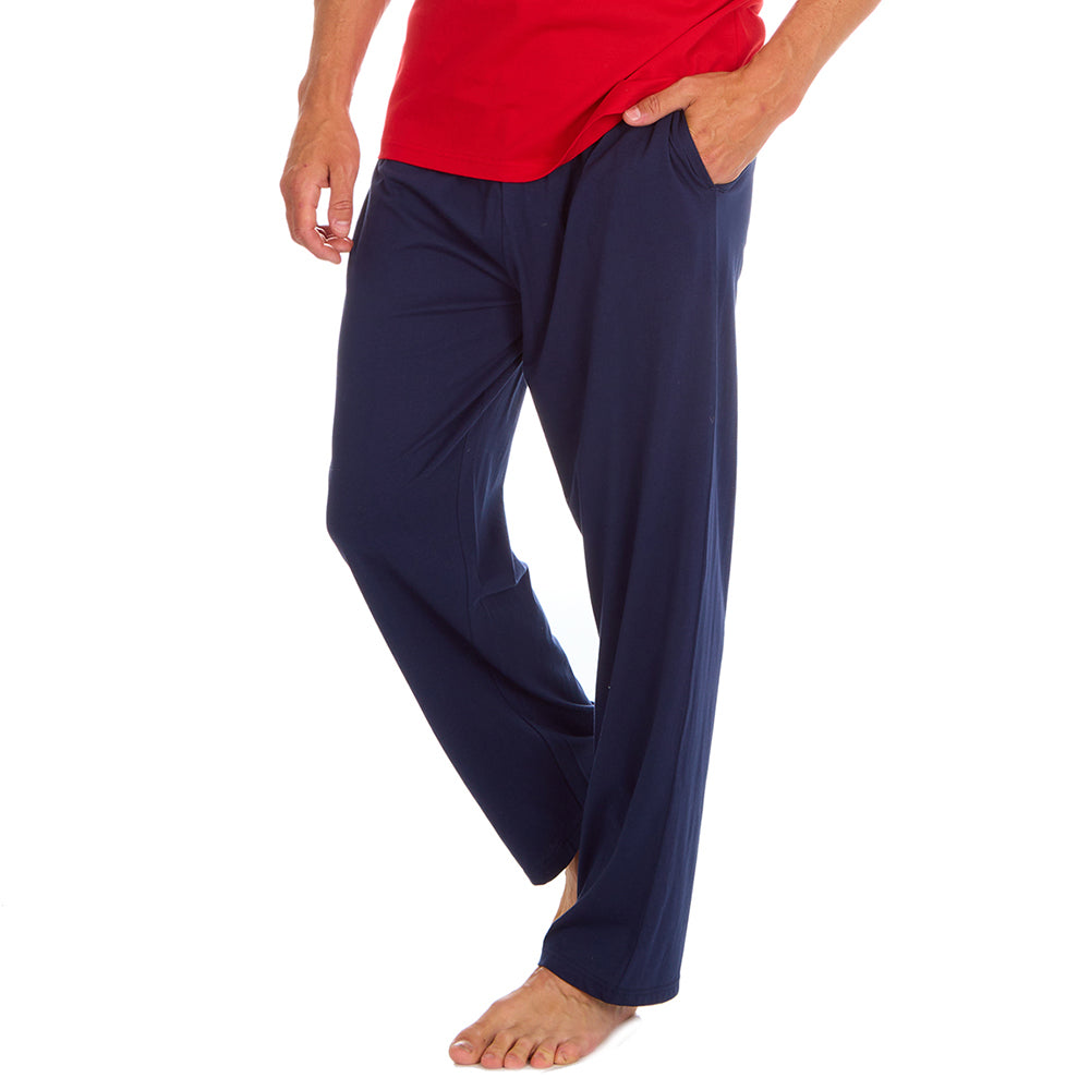 Mens Christmas Red Cotton Pyjama Set