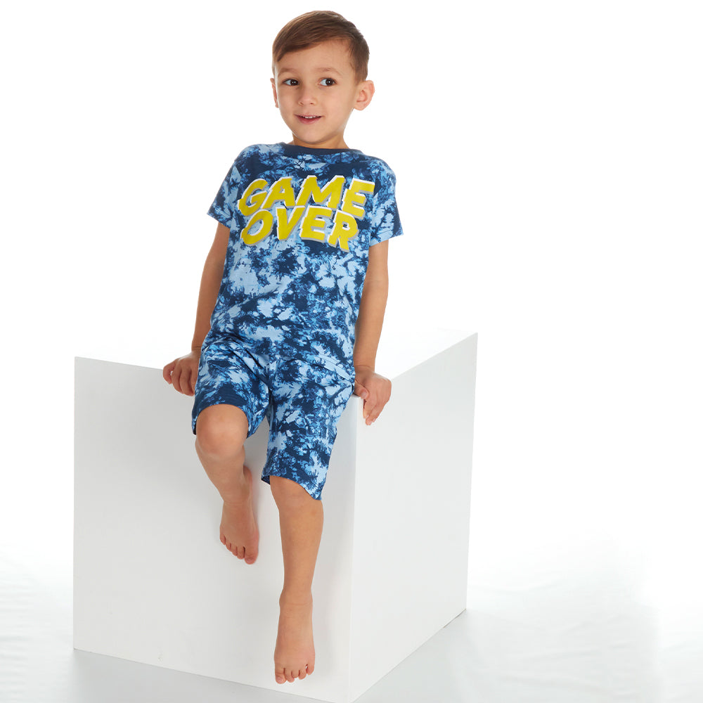 Boys Gamer Tie Dye Short Pyjama Set