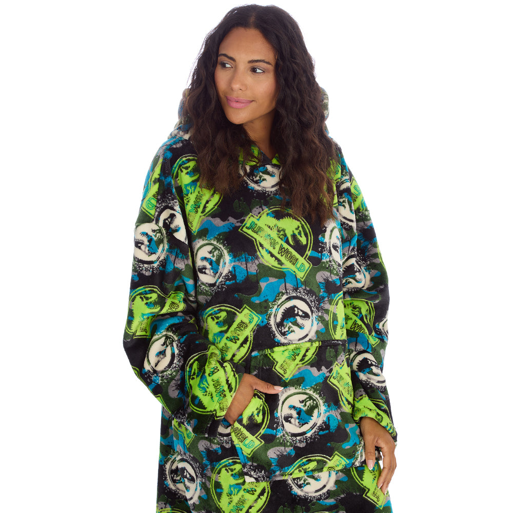 Ladies Jurassic World Blanket Hoodie
