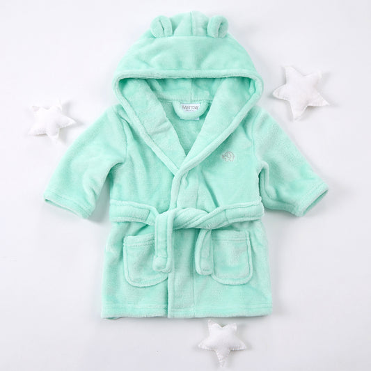 Baby Mint Bear Ears Dressing Gown