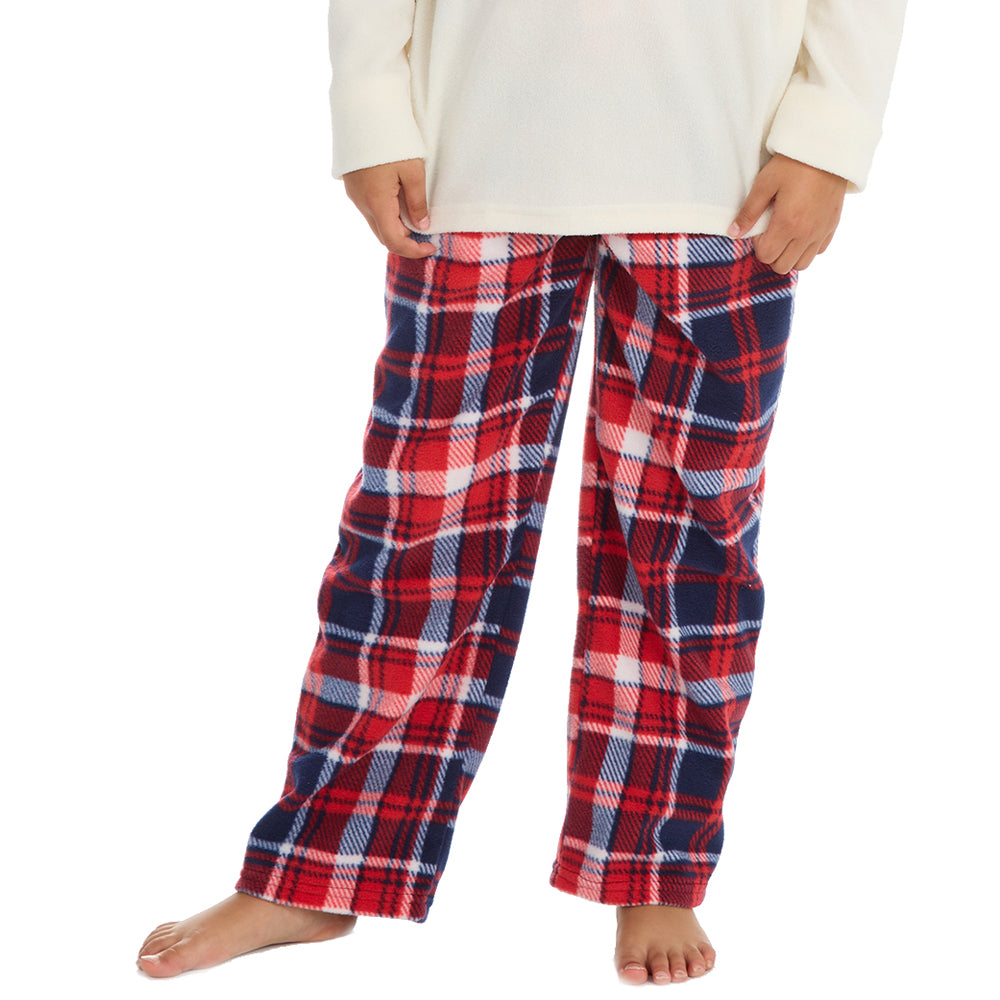 Girls Reindeer Microfleece Pyjama Set