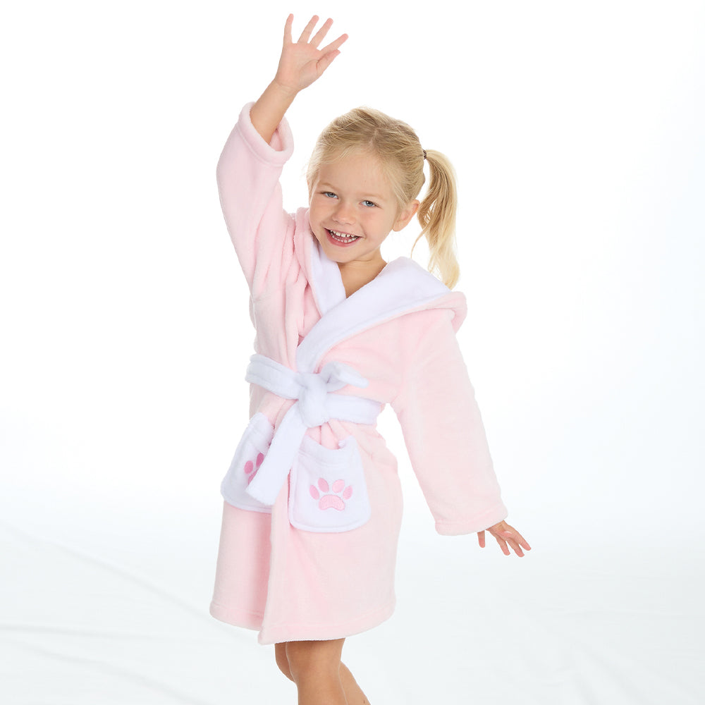 Infant Girls Pink Teddy Bear Dressing Gown