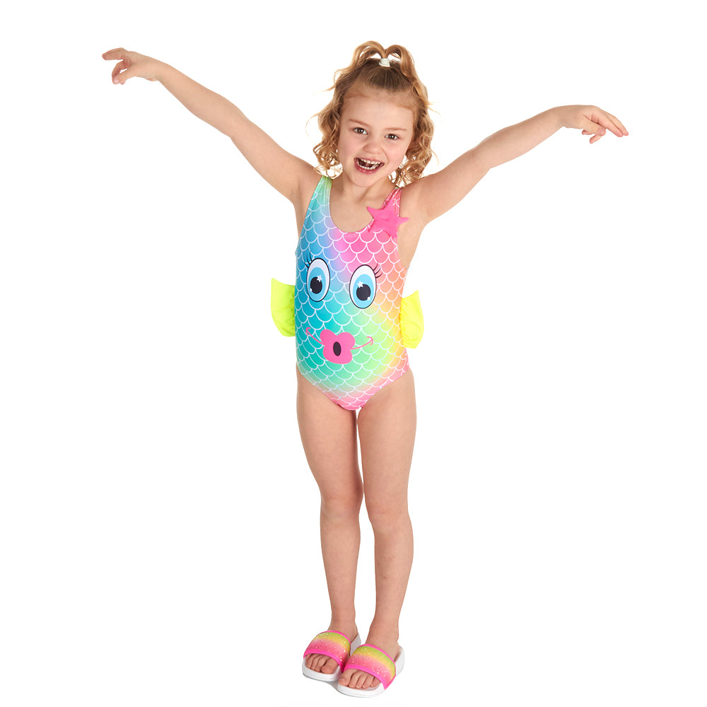 Infant Girls Fish One Piece Swimsuit