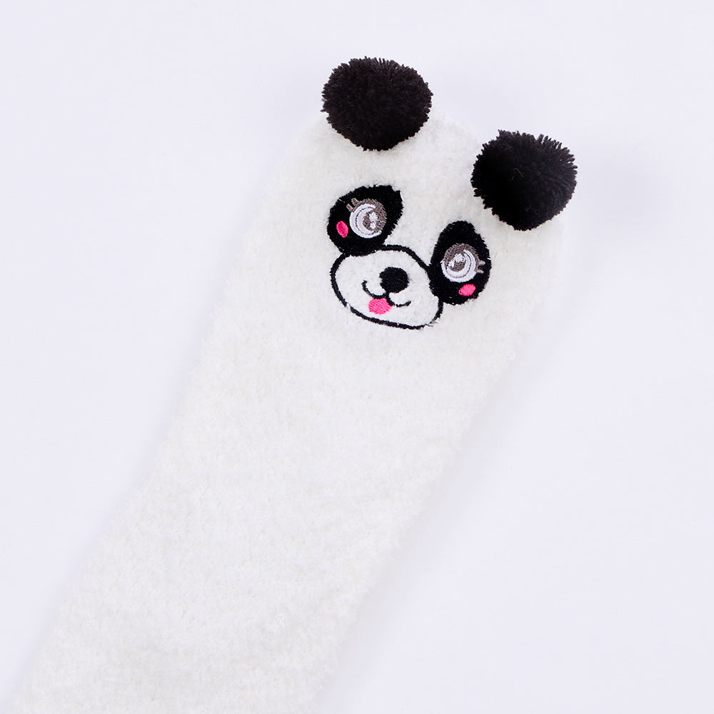 Ladies Panda Fluffy Socks Gift Boxed