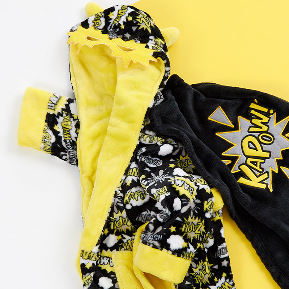 Infant Boys Superhero Dressing Gown 