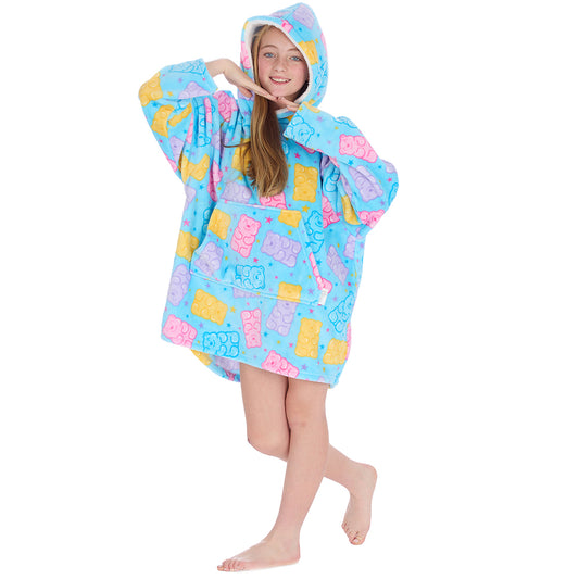 Girls Gummy Bear Blanket Hoodie