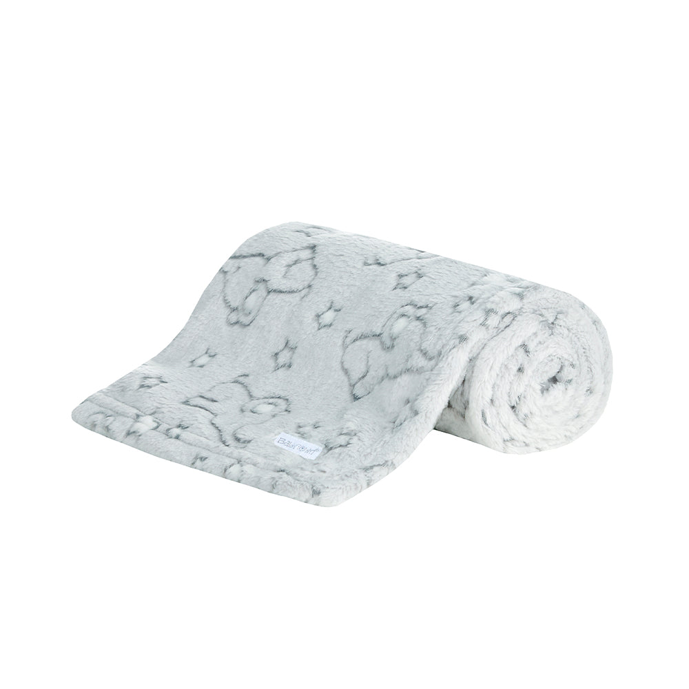Baby Grey Elephant Jacquard Blanket