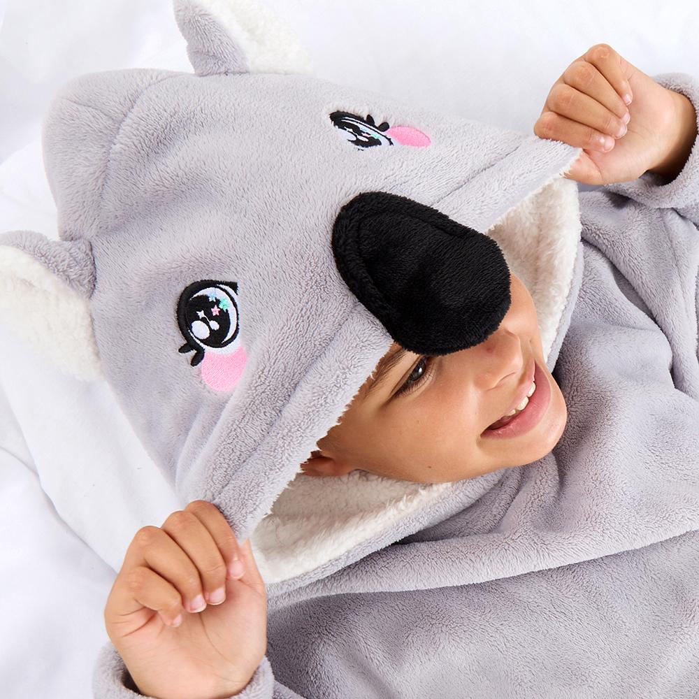 Girls Koala Blanket Hoodie