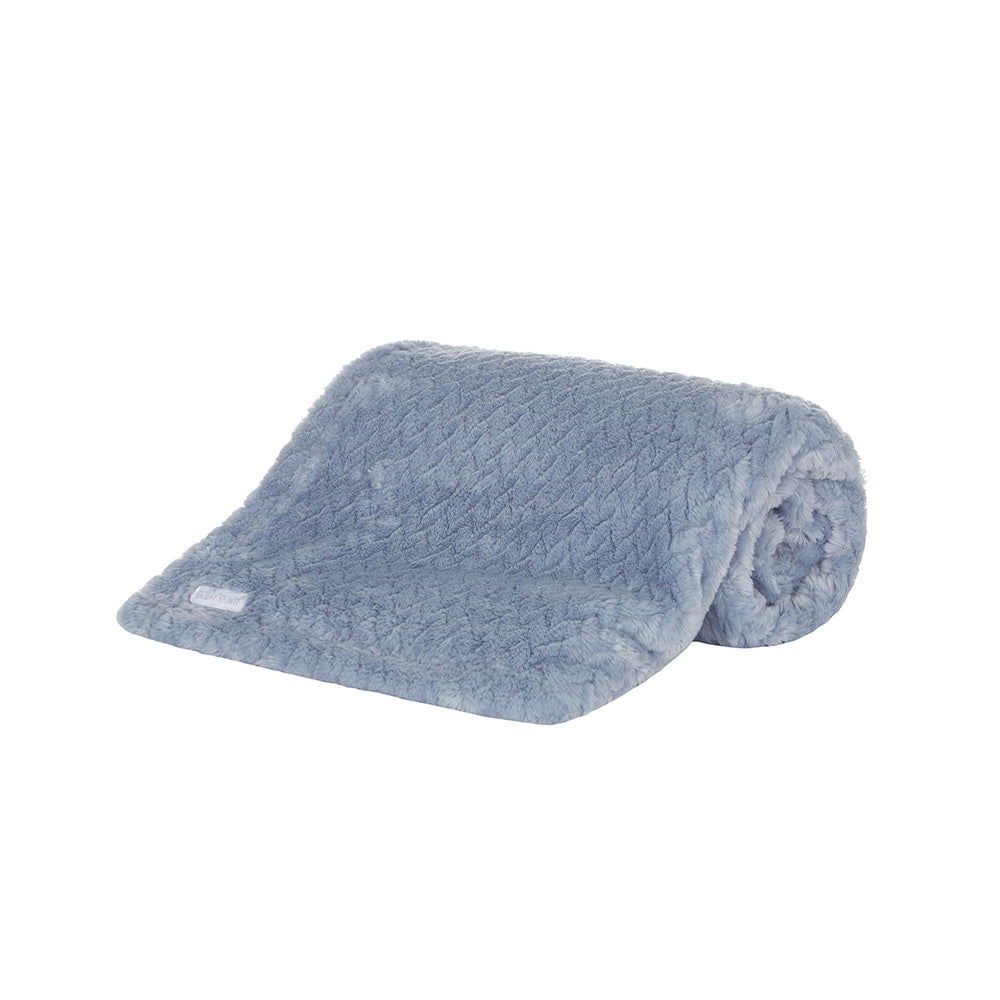 Baby Toddlers Dusky Blue Fluffy Blanket 