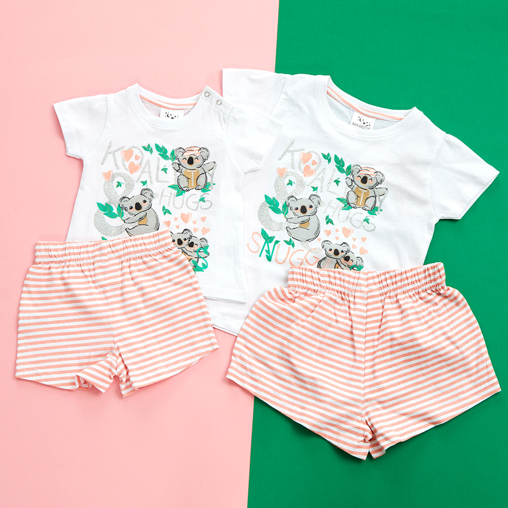 Infant Girls Koala Short Pyjama Set