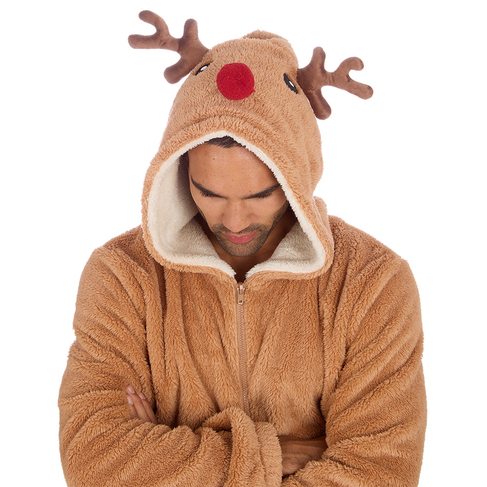 Mens Christmas Reindeer Onesie