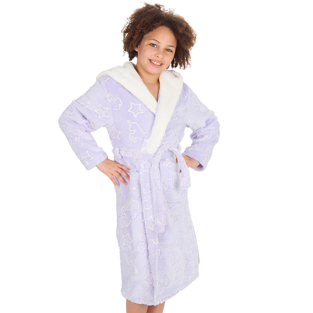 Kids Girls Glow in the Dark Dressing Gown