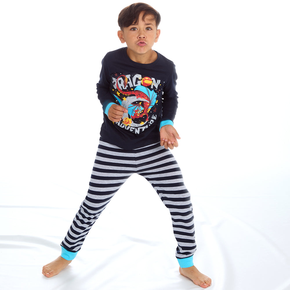 Infant Boys Dragon Long Pyjama Set