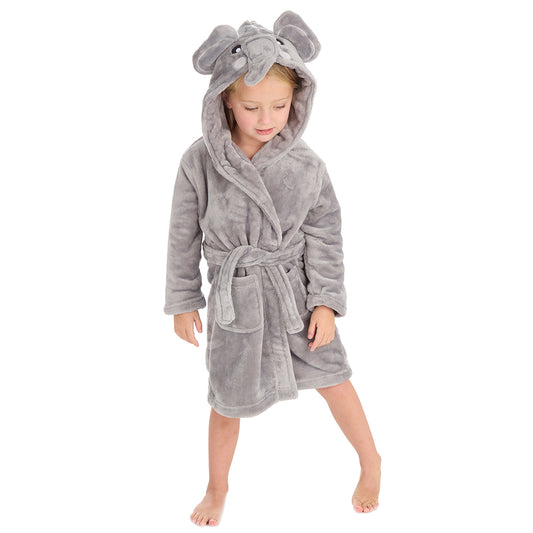 Infant Kids Elephant Fleece Dressing Gown