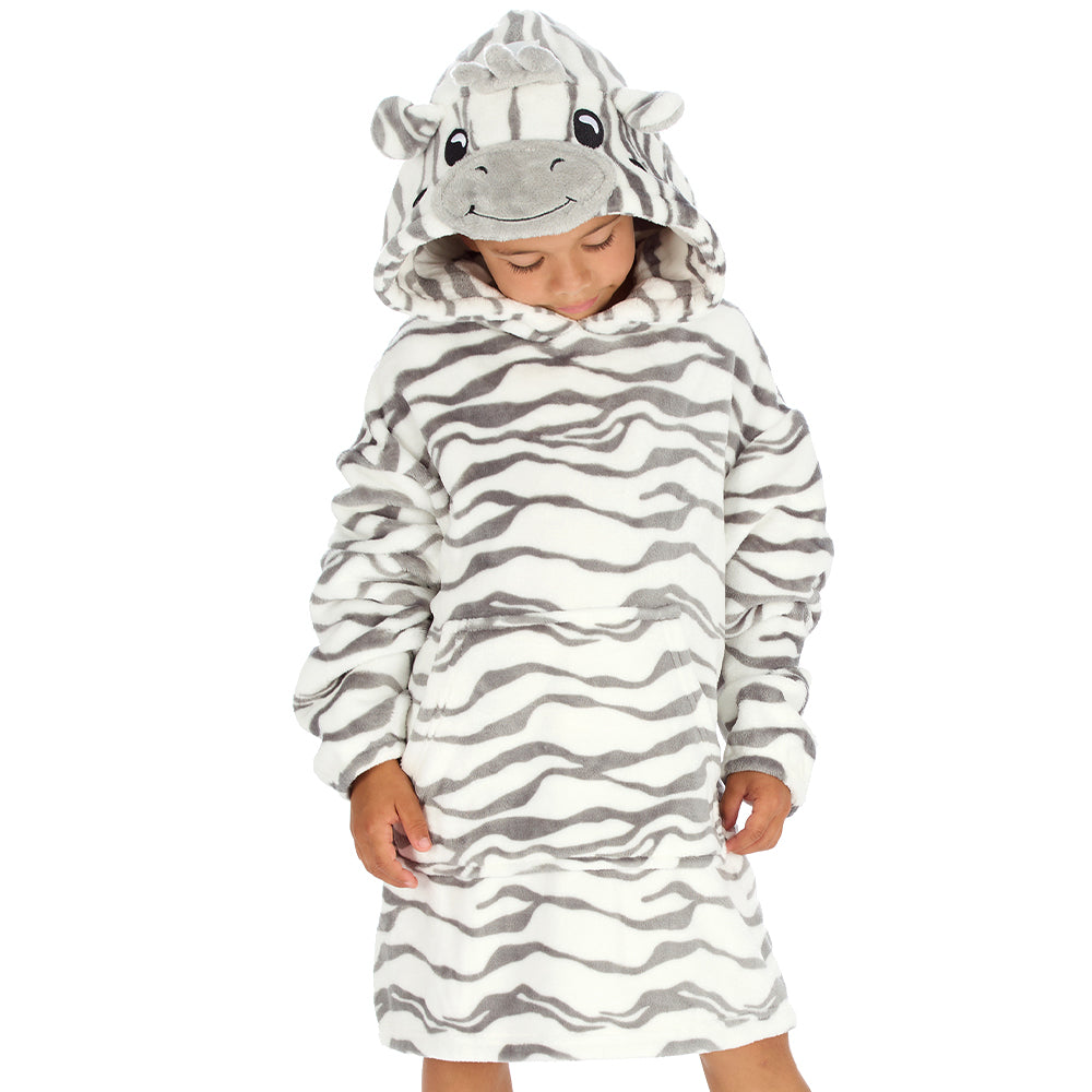 Infant Kids Zebra Mini Snuggle Hoodie