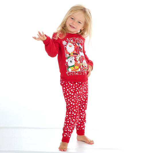 Infant Kids Merry Christmas Cotton Pyjama Set