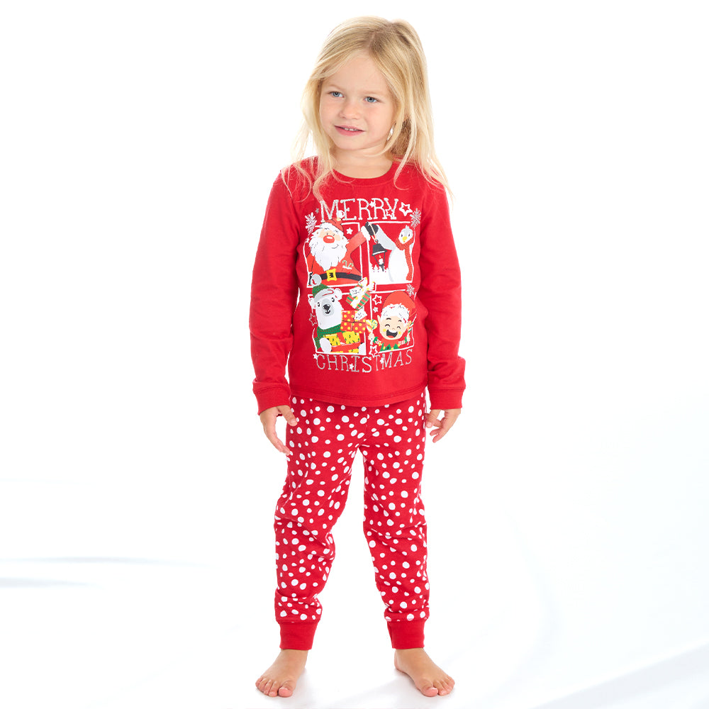 Infant Kids Merry Christmas Cotton Pyjama Set