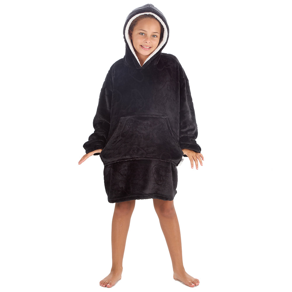 Girls Gaming Embossed Blanket Hoodie