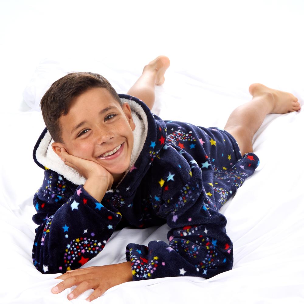 Boys Galaxy Navy Blanket Hoodie