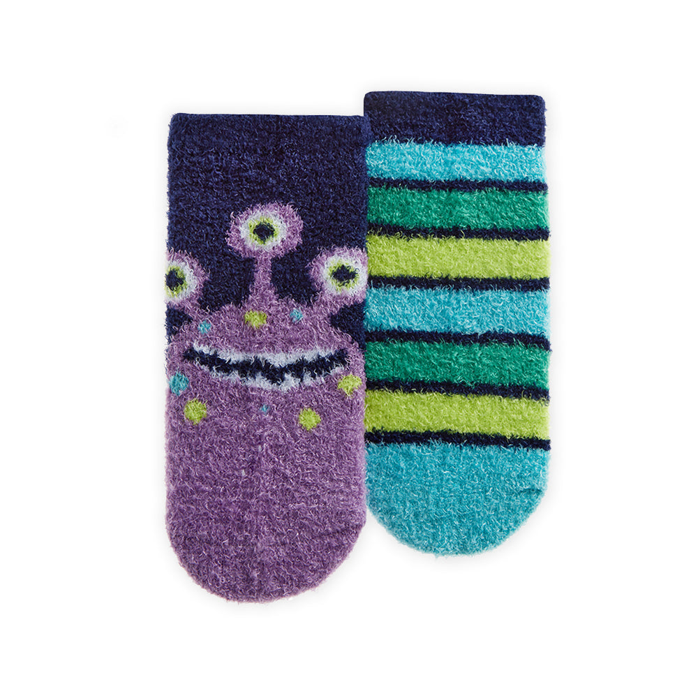 Baby 2 Pairs Monster Bed Socks