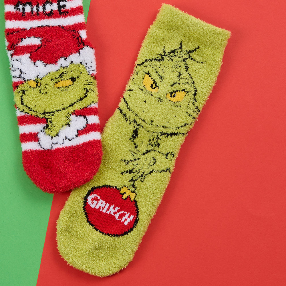 The Grinch Fluffy Socks