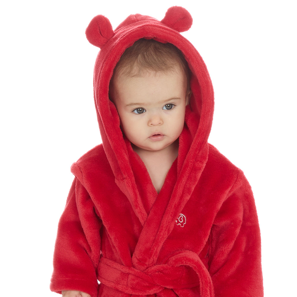 Baby Red Bear Ears Dressing Gown