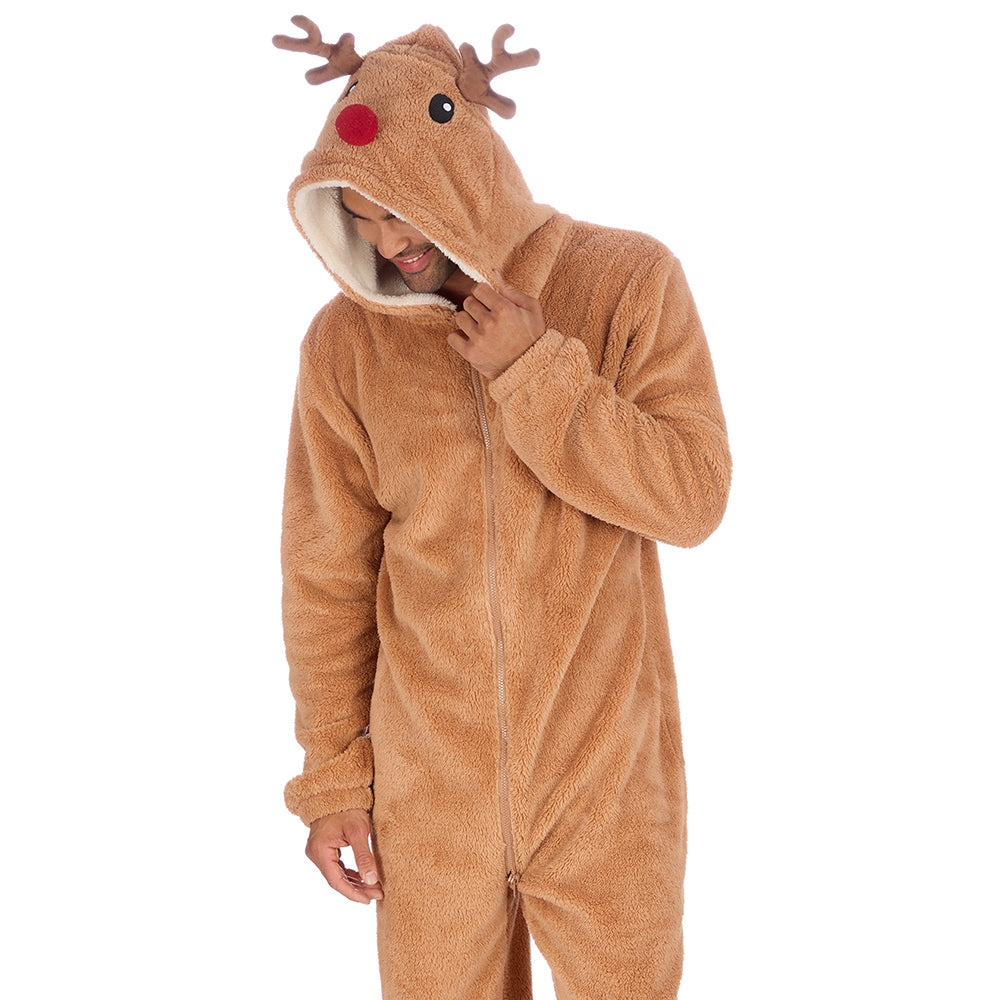 Mens Christmas Reindeer Onesie