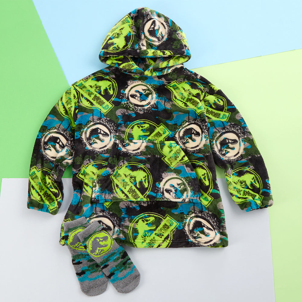 Infant Boys Jurassic World Blanket Hoodie