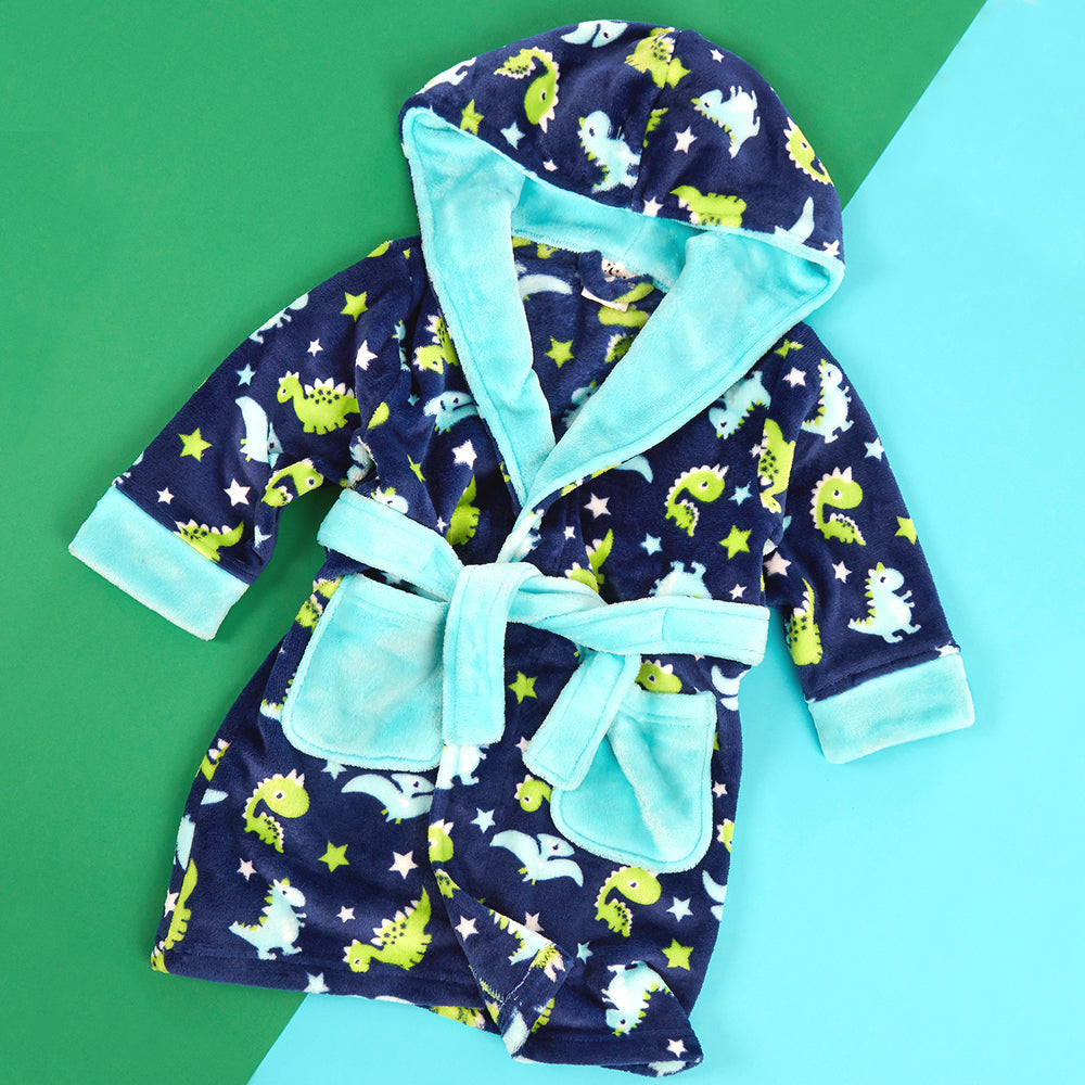 Infant Boys Dinosaur Dressing Gown