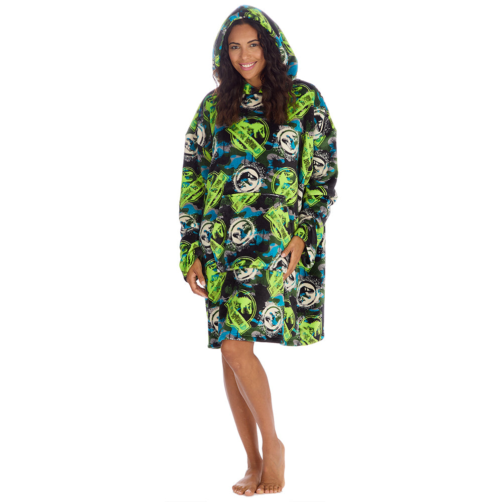 Ladies Jurassic World Blanket Hoodie