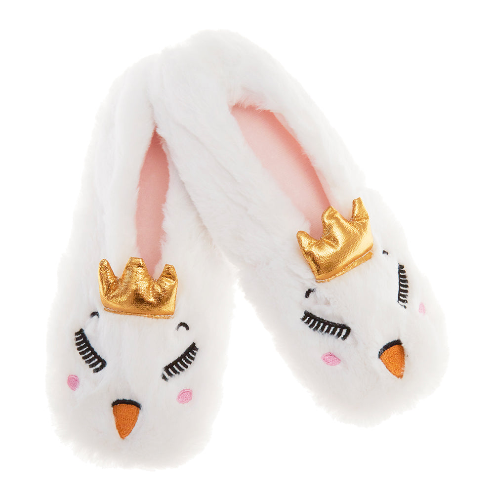 Swan Hot Water Bottle and Slippers Set