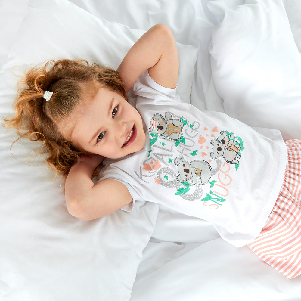 Infant Girls Koala Short Pyjama Set